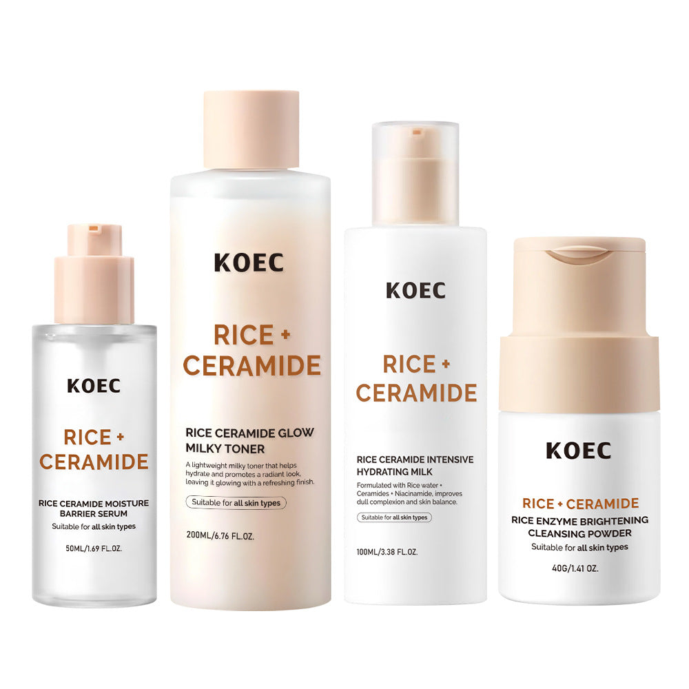 Rice Ceramide 4-Piece Facial Skincare Set